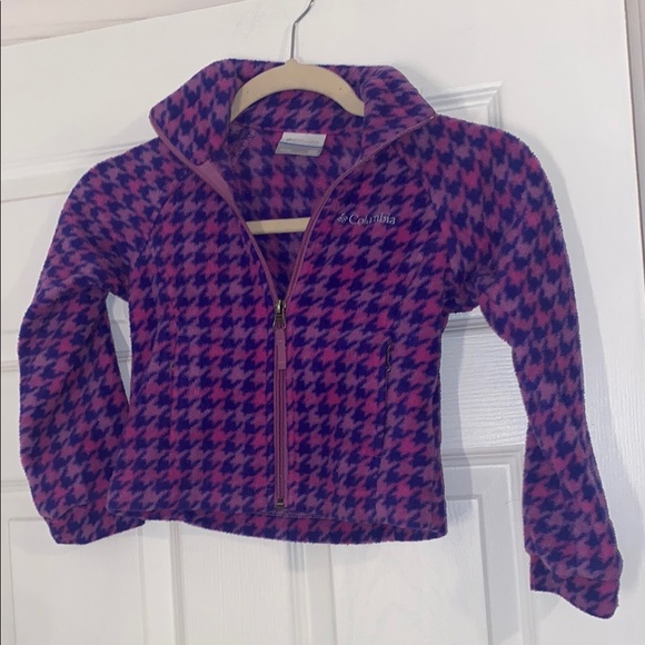 Columbia Other - Columbia kids Vibrant Fleece Jacket with Houndstooth Pattern